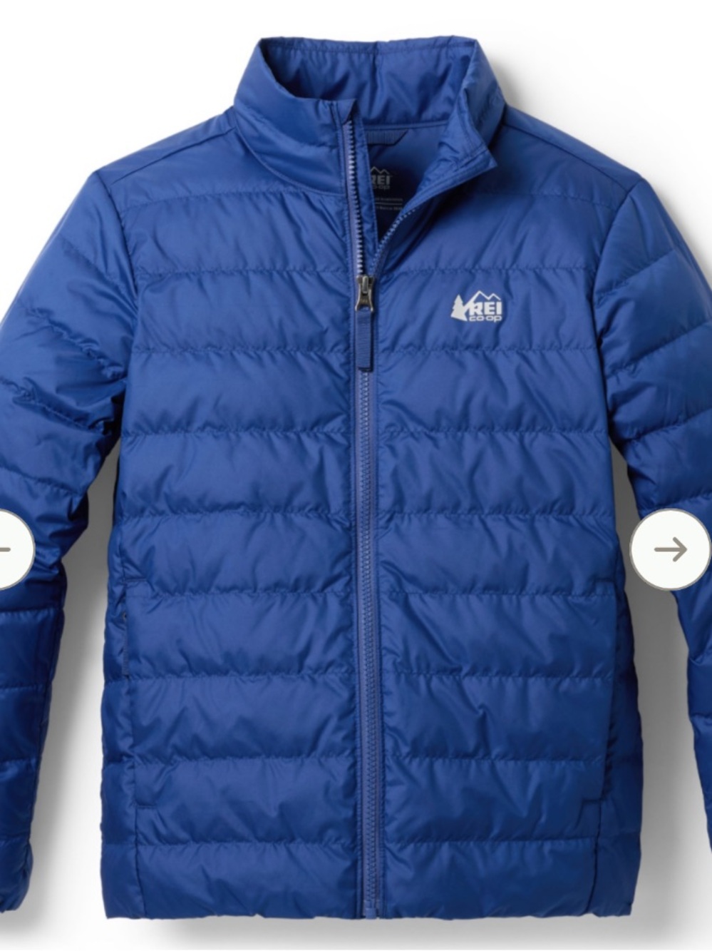 REI Kids Royal Blue Quilted Puffer Jacket Size Boys XL( Fits Women XS)